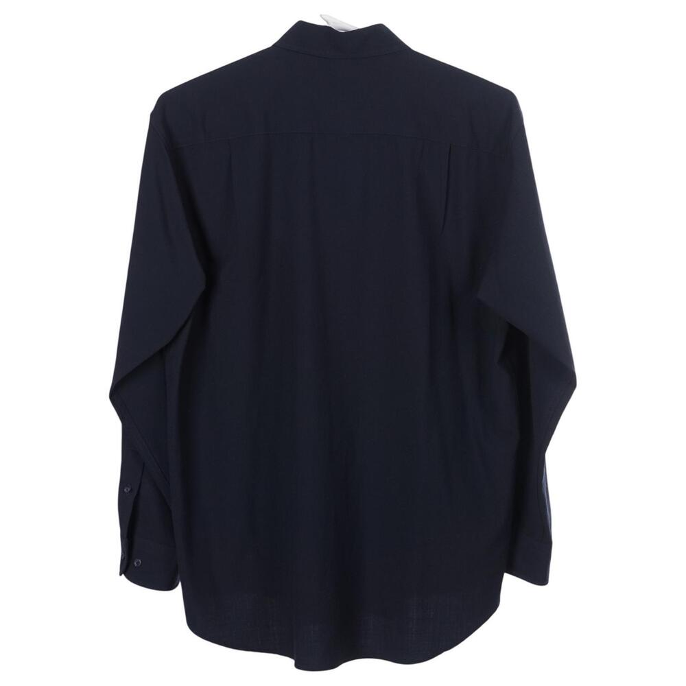 Pendleton Sir Pendleton Shirt L Navy Blue 100% Wool Long Sleeve Button Down - Picture 4 of 8